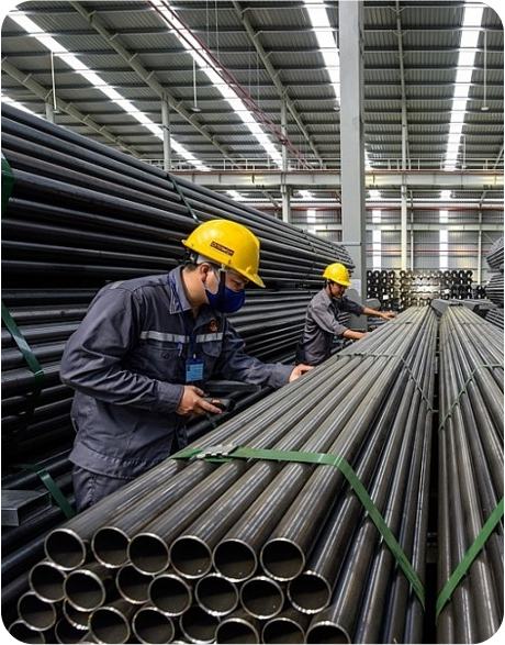 The United States, China, Europe And India have relatively large import demand for Vietnam iron and steel in 2022
